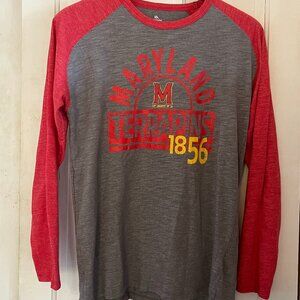 Maryland Terarpins Red / Gray T Shirt - Large